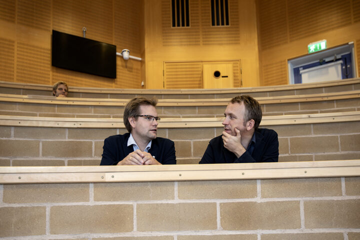 Rikard Landberg och Gabriel Skantze Foto: Johan Wingborg/Sveriges unga akademi