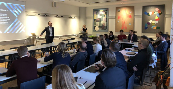 Akademimöte på Handelshögskolan. Foto: Sveriges unga akademi