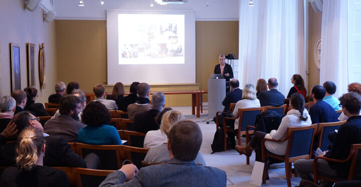 Camilla Svensson at the French-Swedish Research Day Photo: Annika Moberg/Young Academy of Sweden