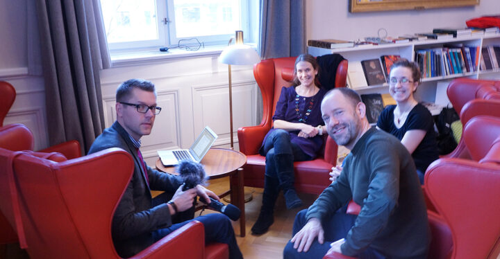 Christer Nordlund, Sara Strandberg, Christian Broberger och Kirsten Kraiberg Knudsen Foto: Annika Moberg/Sveriges unga akademi