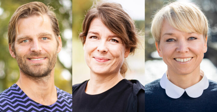 Sebastian Westenhoff, Mia Liinason och Hanne Fjelde. Foto: Erik Thor/SUA, Mikael Wallerstedt